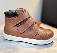 Aurelka velcrosko, caramel/black - sko med ekstra støtte