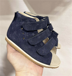 Aurelka sandal, navy stars - sandal med ekstra støtte