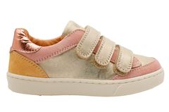 BabyBotte Karma velcro sneakers, guld/rosa