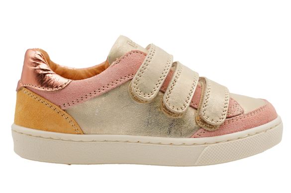 BabyBotte Karma velcro sneakers, guld/rosa