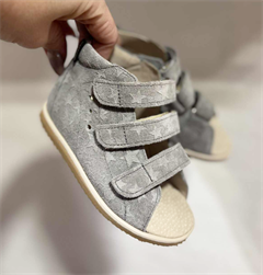 Aurelka sandal, grey stars - sandal med ekstra støtte