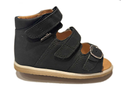 Aurelka sandal, sort m/1 spænderem - sandal med ekstra støtte