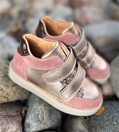 BabyBotte Intrépides Klaire velcro sneakers, rosaguld