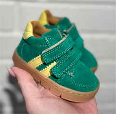BabyBotte Farel velcro sneakers, grøn/gul
