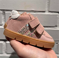 BabyBotte Farella velcro sneakers, nude/glimmer