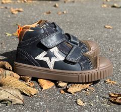 BabyBotte Intrépides Karlos velcro sneakers, navy/army