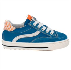 BabyBotte Intrépides Korner snøresko m/lynlås, blå