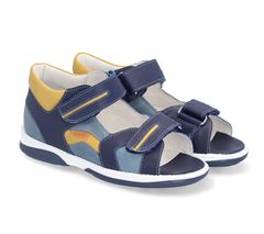 Memo Denver sandal, blå - sandal med ekstra støtte
