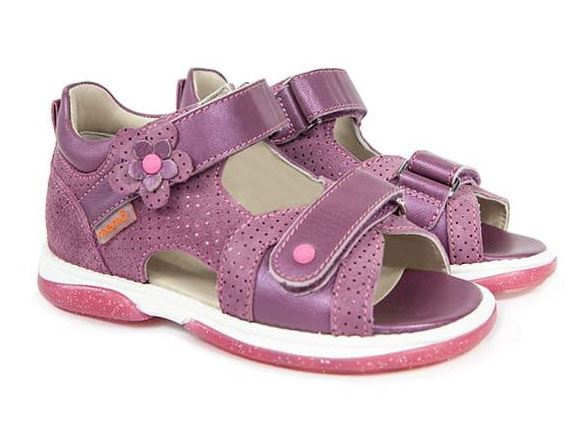 Memo Kristina sandal, dark pink - sandal med ekstra støtte