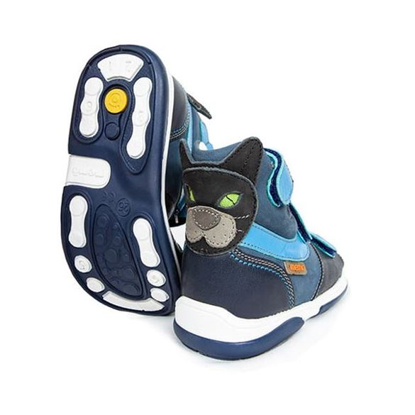 Memo sandal Kat, blå - sandaler med ekstra støtte 