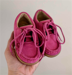 Aurelka Mokkasiner m/snørebånd, pink - sko med ekstra støtte