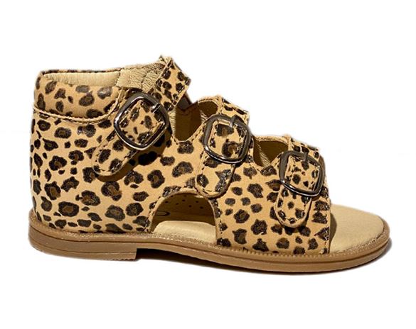 Sandal \'ala BabyBotte\', lys leopard