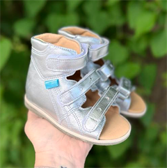 Aurelka sandal, sølv - sandal med ekstra støtte
