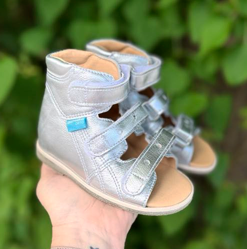 Aurelka sandal, sølv - sandal med ekstra støtte