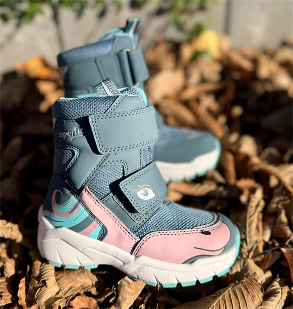 Superfit vinterstøvler m/Goretex, lys lilla drage