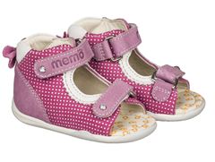 Memo Mini, pigesandal, pink - pigesandal med ekstra støtte